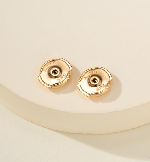 卡地亚家三色环小号金色耳环 商品图7