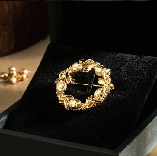 荔枝纹环形胸针 商品图2