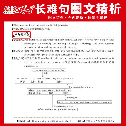 2027考研英语一历年真题卷提高版2017-2026真题详细解析难句剖析 红博士考研成功晋远图书品牌直营 商品图2