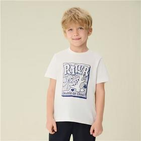 佐丹奴童装26年新款全棉平纹印花T恤衫03096206