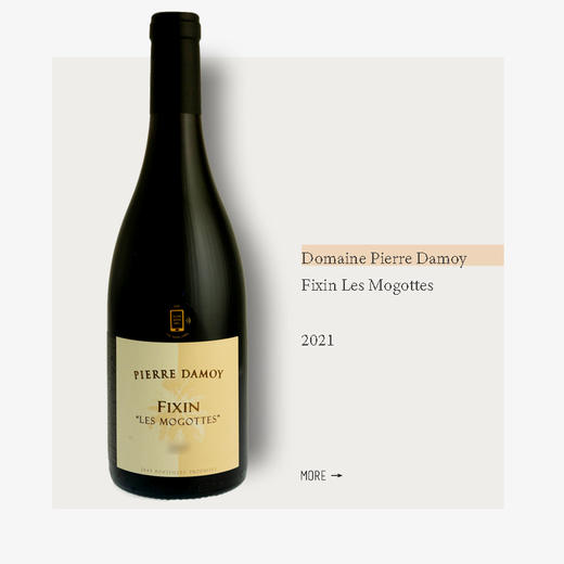 Domaine Pierre Damoy Fixin Les Mogottes 2021 rouge皮埃尔达莫酒庄菲克桑莫戈特干红2021 商品图0