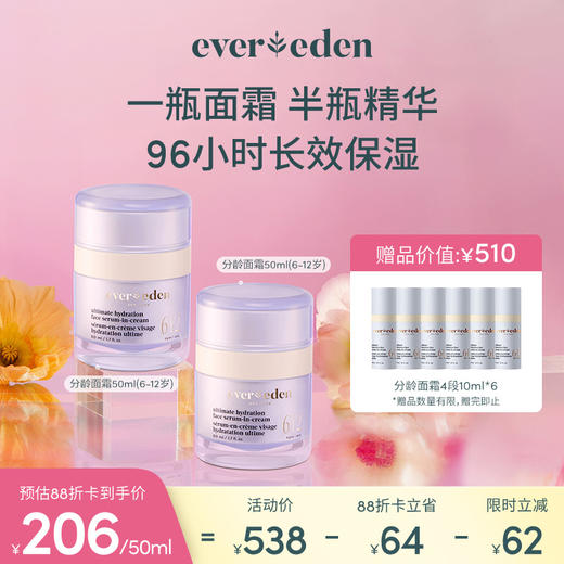 【套组】Evereden安唯伊密集高保湿精华面霜分龄面霜50ml*2件套 商品图3