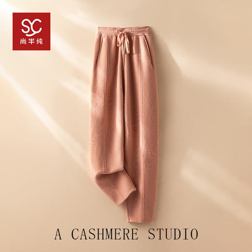 老粉指定要的香蕉裤！新款纸片人重磅加厚山羊绒裤子女 商品图3