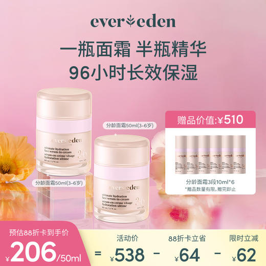 【套组】Evereden安唯伊密集高保湿精华面霜分龄面霜50ml*2件套 商品图2