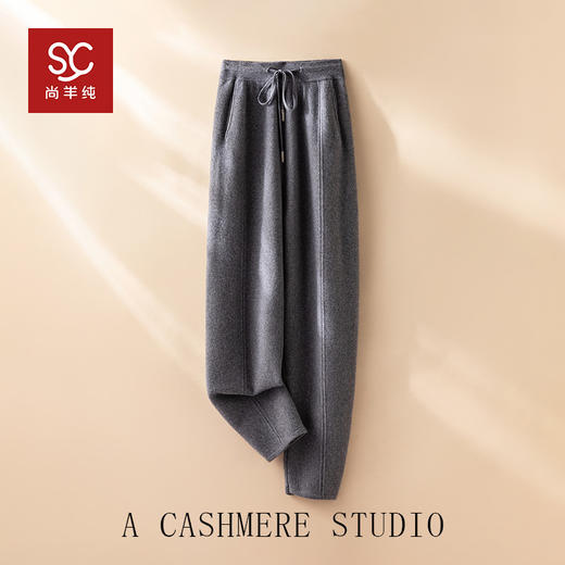老粉指定要的香蕉裤！新款纸片人重磅加厚山羊绒裤子女 商品图4