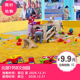 【北郊1958记忆乐园】￥9.9起抢碰碰车单人游玩票！￥39.9抢无动力乐园游玩单人套票！新都遛娃新地标，嗨玩一整天！