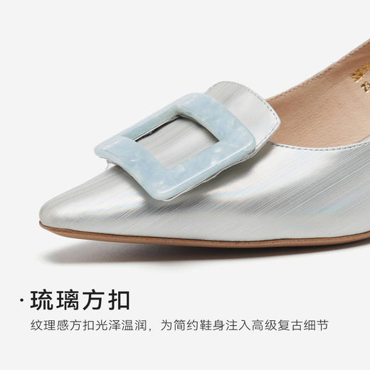 【方扣系列】星期六26春新款简约尖头细高跟SSE1111036 商品图8