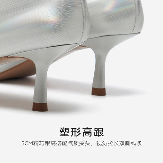 【方扣系列】星期六26春新款简约尖头细高跟SSE1111036 商品图9