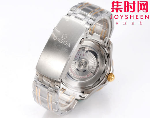 OR欧米茄海马300米系列 间金蓝海马 8800一体机 男士腕表 表径42mm 商品图8