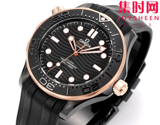 OR欧米茄海马300米系列 间玫金陶瓷海马 黑海马 海马黑武士 陶瓷海马 8806一体机 男士腕表 表径43.5mm 商品图4