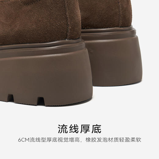 星期六26春新款复古绒面厚底乐福鞋SSE1111181 商品图10