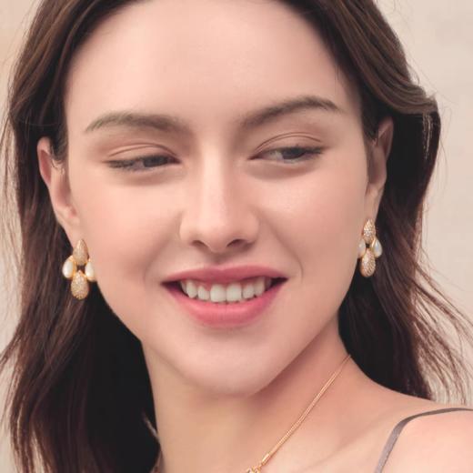 2楼Fellala/翡拉拉「春雨」设计感轻奢耳钉耳饰货号926433103吊牌价1099现价989 商品图4