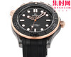 OR欧米茄海马300米系列 间玫金陶瓷海马 黑海马 海马黑武士 陶瓷海马 8806一体机 男士腕表 表径43.5mm 商品缩略图2