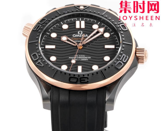 OR欧米茄海马300米系列 间玫金陶瓷海马 黑海马 海马黑武士 陶瓷海马 8806一体机 男士腕表 表径43.5mm 商品图2