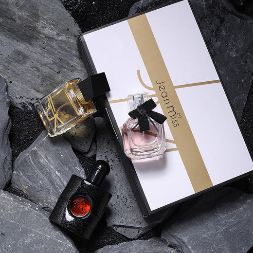 JEAN MISS自由派对礼盒装女士香水三件套 清雅芬香 黑咖啡/反转派对/自由女士 三种香型随意切换 精致高级礼盒装 商品图5