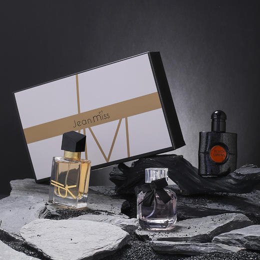 JEAN MISS自由派对礼盒装女士香水三件套 清雅芬香 黑咖啡/反转派对/自由女士 三种香型随意切换 精致高级礼盒装 商品图4