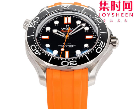 OR欧米茄海马300米系列 心想事“橙” 橙针款 米兰钢带 无历海马 8806一体机 男士腕表 表径42mm 商品图1