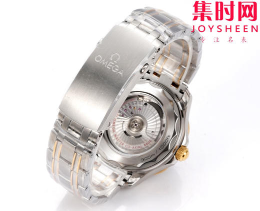 OR欧米茄海马300米系列 间金黑海马 8800一体机 男士腕表 表径42mm 商品图8