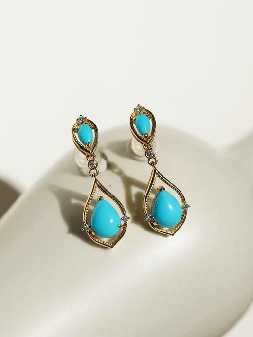 【喆】睡美人水滴耳钉 商品图0