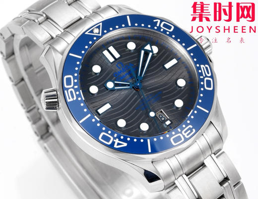 OR欧米茄海马300米系列 灰海马 8800一体机 男士腕表 表径42mm 商品图3