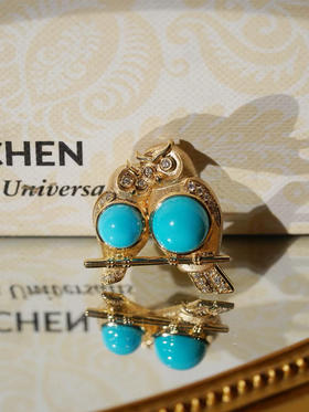 【喆】睡美人猫头鹰吊坠