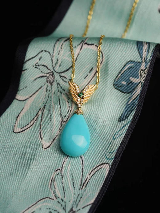 【喆】睡美人天使翅膀吊坠 商品图0