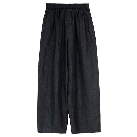 牧衣游原创 重磅龟裂纹香云纱休闲长裤垂感显瘦禅意百搭裤子 初山 商品图4