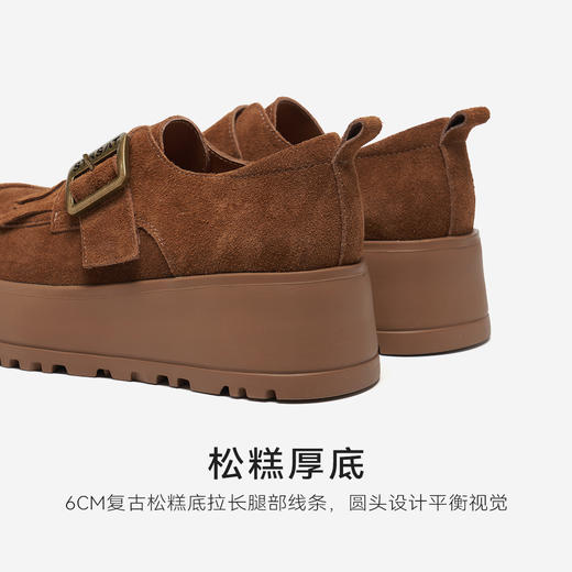 星期六26春新款英伦流苏单扣厚底乐福SSE1111182 商品图7