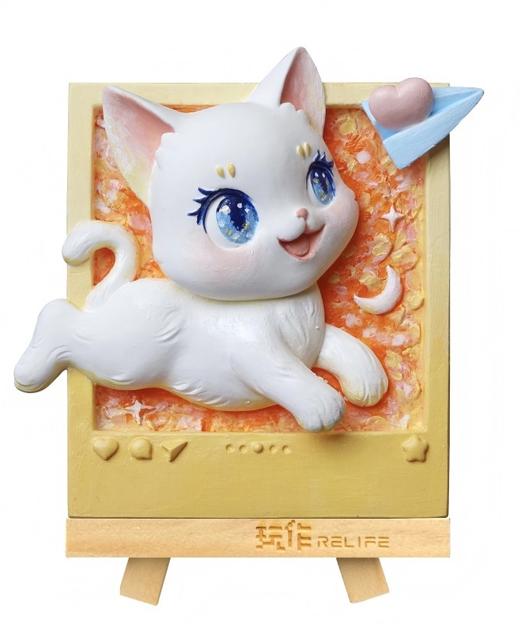 [玩作]香氛摆件冰箱贴-追梦喵-浮雕画板（彩绘）bj 商品图0