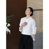 牧衣游原创 汉麻净色衬衫女新款轻薄柔软白色简约文艺衬衣 春宴 商品缩略图1