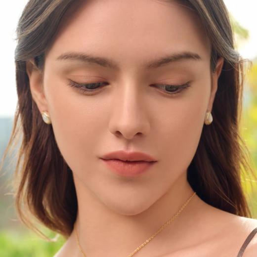 2楼Fellala/翡拉拉「春雨」耳钉耳饰时尚轻奢首饰货号926433101吊牌价699现价629 商品图3