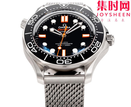 OR欧米茄海马300米系列 心想事“橙” 橙针款 米兰钢带 无历海马 8806一体机 男士腕表 表径42mm 商品图1