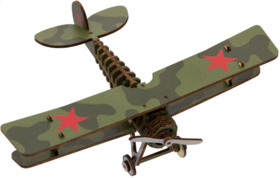 TEAM GREEN-木拼-复古战机01bj