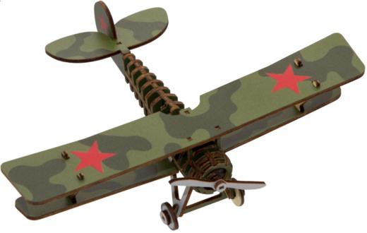 TEAM GREEN-木拼-复古战机01bj 商品图0