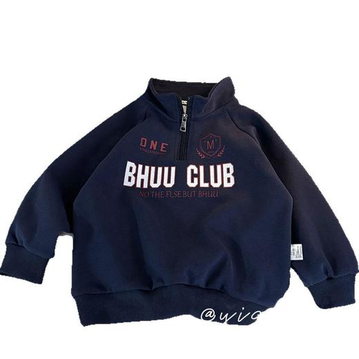 巧豆熊儿童卫衣春秋季新款男女童上衣中大童洋气运动套头衫立领长袖童装90-170★娃娃优选 商品图5