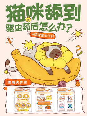 猫咪舔到驱虫药后怎么办