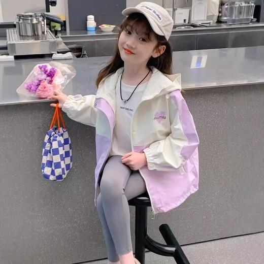 新款儿童外套春秋款时髦小女孩中长款衣服中大童上衣潮110-160 商品图4