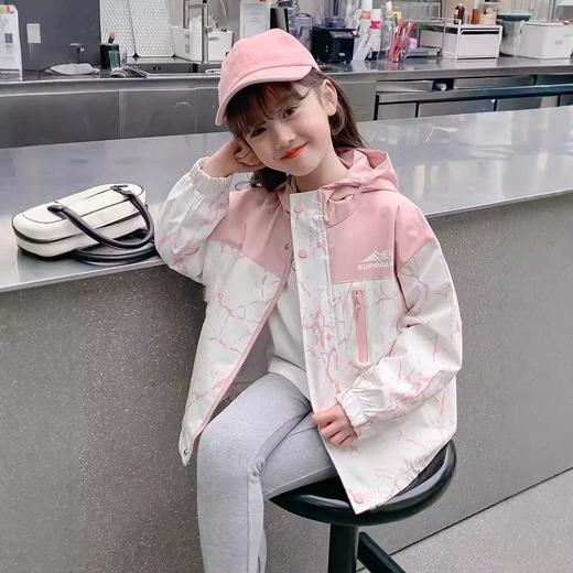 新款儿童外套春秋款时髦小女孩中长款衣服中大童上衣潮110-160 商品图2