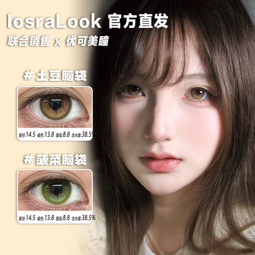 isoraLook定轴高光日抛·菠菜脑袋/土豆脑袋·14.5mm中大着色·10片 商品图0