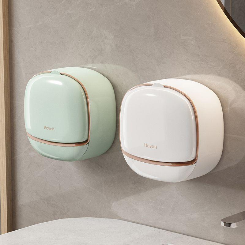 轻奢壁挂式香皂盒置物架卫生间沥水家居可拆卸收纳盒翻盖肥皂盒