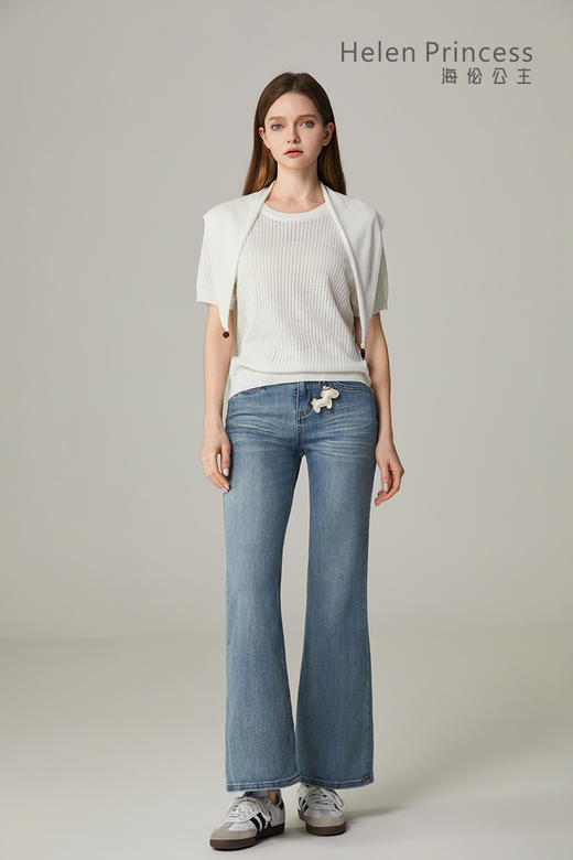 慵懒风圆领披肩上衣 商品图5