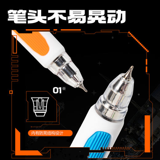 得力SS003六边形战士中性笔 商品图1