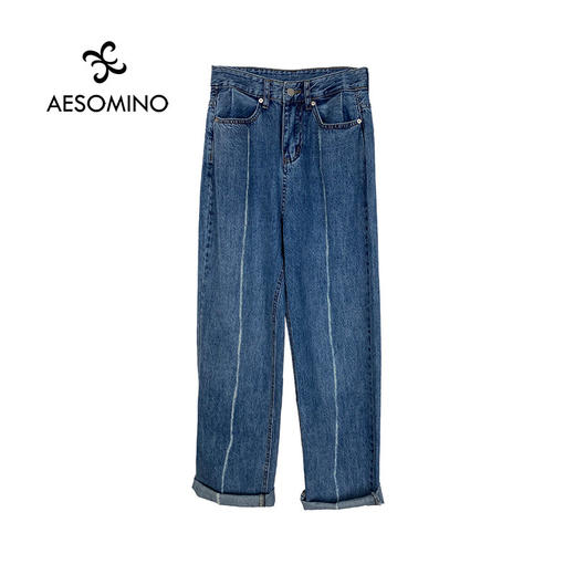 特卖衣莎美诺春秋休闲牛仔裤女裤直筒裤Y2948086 商品图4