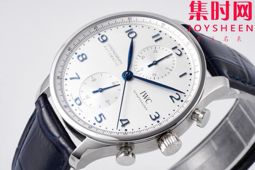ZF万国葡萄牙计时系列IW371605 白盘蓝针 ZF葡计V2版透底款 葡计背透款 丹东7750机 男士腕表 商品图2