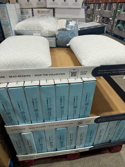 🔥特价！365元/只！🇺🇸Serenity记忆棉冰枕让您的骨骼和肌肉在一个舒适的温度中睡眠，记忆棉同时减轻因睡眠姿势导致的肩颈痛，让颈椎无压力 商品图2