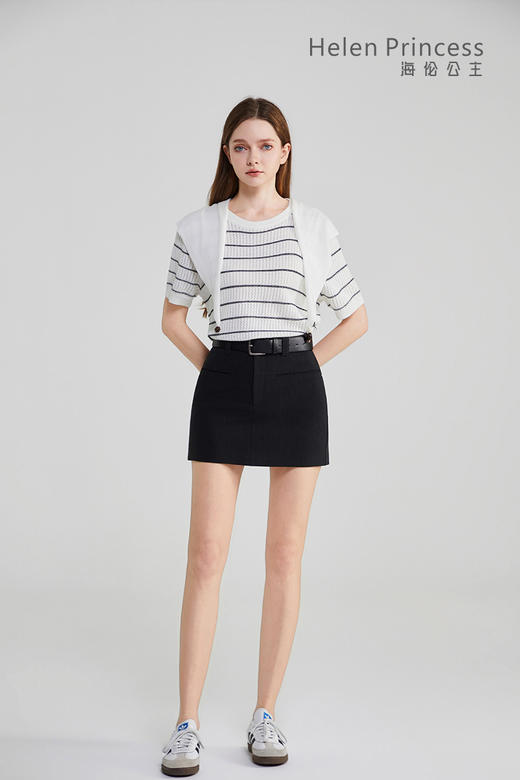 慵懒风圆领披肩上衣 商品图2