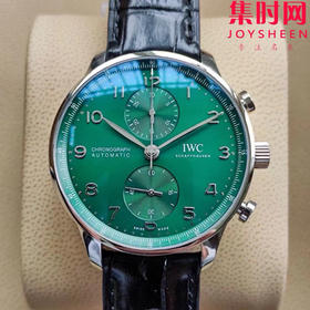 ZF万国葡萄牙计时系列IW371615 绿色盘“绿海王” ZF葡计V2版透底款 葡计背透款 丹东7750机 男士腕表