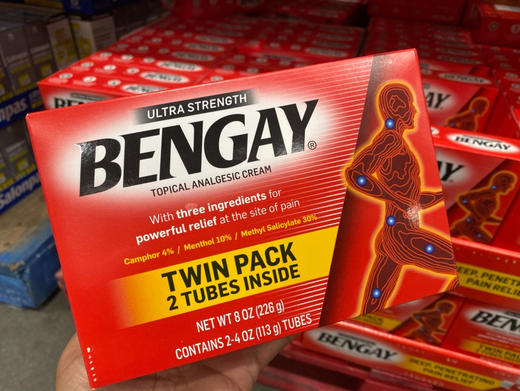 🔥特价！168元/盒！BENGAY 美国药剂师第一推荐品牌 肌肉镇痛膏[调皮] 商品图0