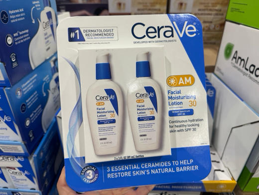 🌞特价！270元/组！【CeraVe AM面部保湿乳 SPF30 双瓶装】🌞皮肤科医生推荐No.1！一瓶保湿+防晒一步到位💧☀️ 商品图0