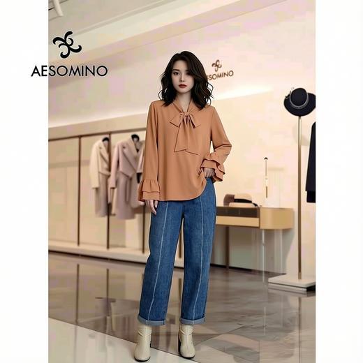 特卖衣莎美诺春秋休闲牛仔裤女裤直筒裤Y2948086 商品图2